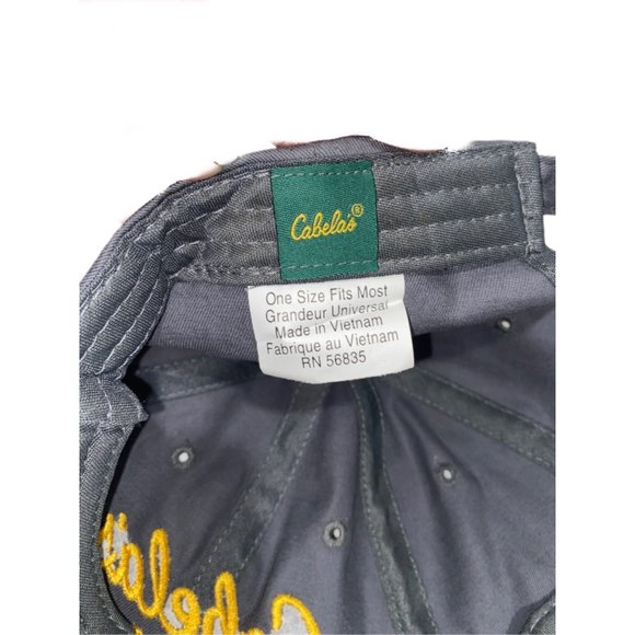 Cabela’s Club Grey/Yellow Embroidery Lettering Adjustable OSFM - Picture 5 of 5